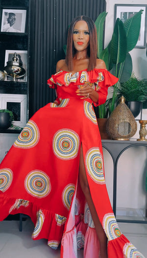 EFH | BONTLE RUFFLE MAXI DRESS