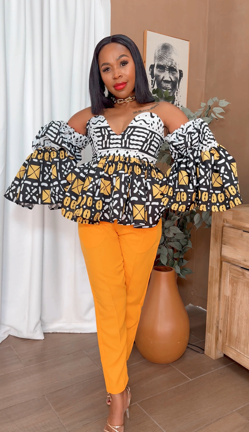 EFH | AFRo’ RUFFLE BLOUSE