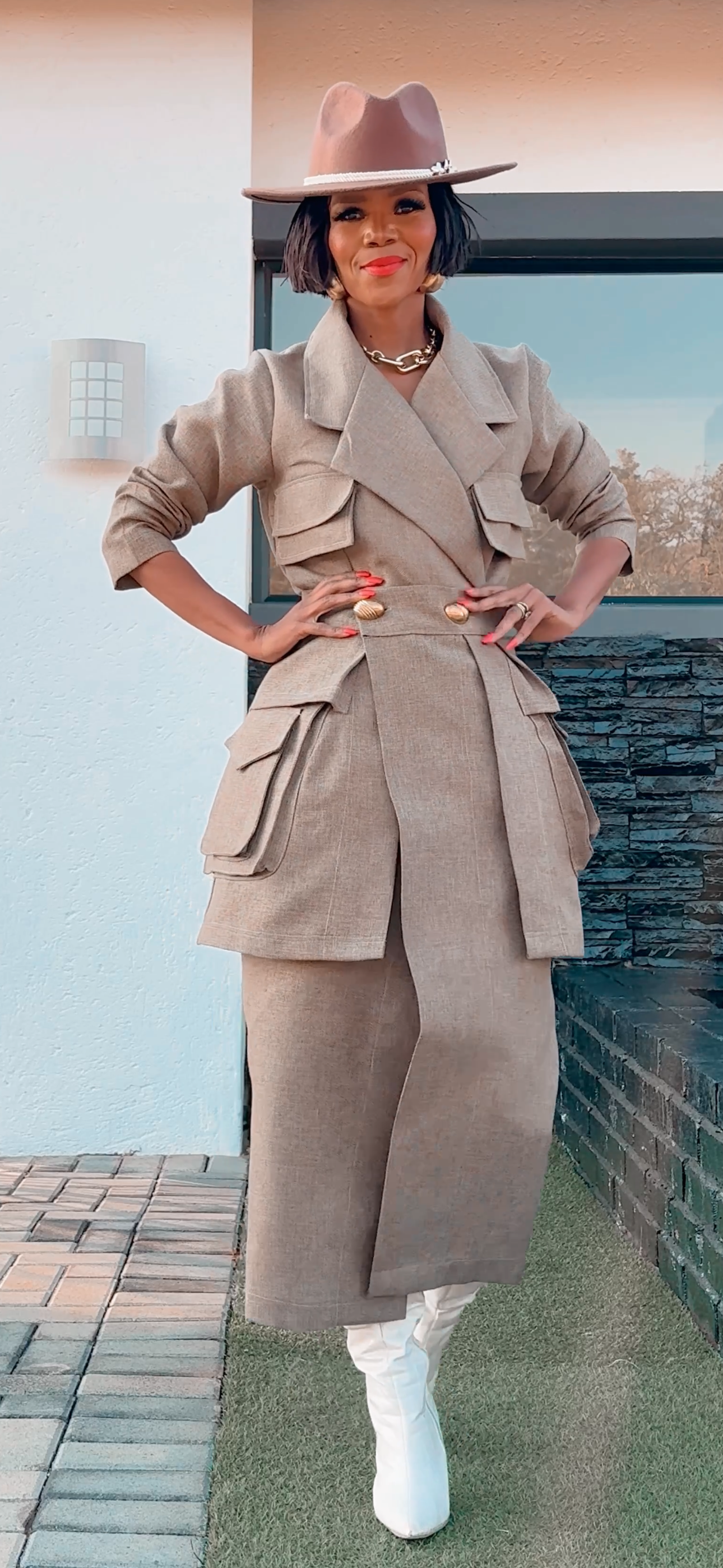 EFH Linen Wrap Skirt