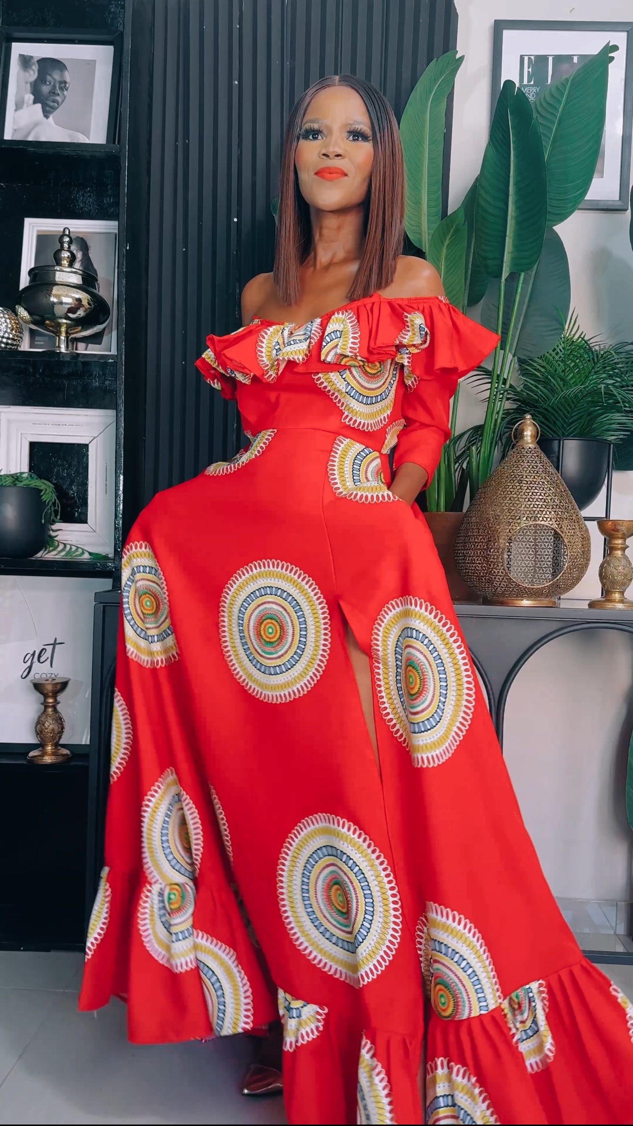 EFH | BONTLE RUFFLE MAXI DRESS