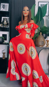 EFH | BONTLE RUFFLE MAXI DRESS