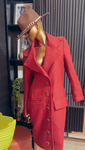 EFH Burgundy Coat Dress