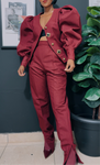 EFH BURGUNDY WINTER VINTAGE SET/2Pc