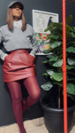 EFH MINI BURGUNDY SKIRT