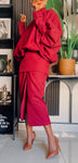 EFH Burgundy Brunnette’ Set/2Pc