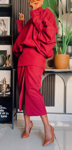 EFH Burgundy Brunnette’ Set/2Pc