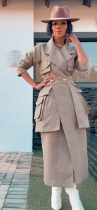 EFH Linen Wrap Skirt