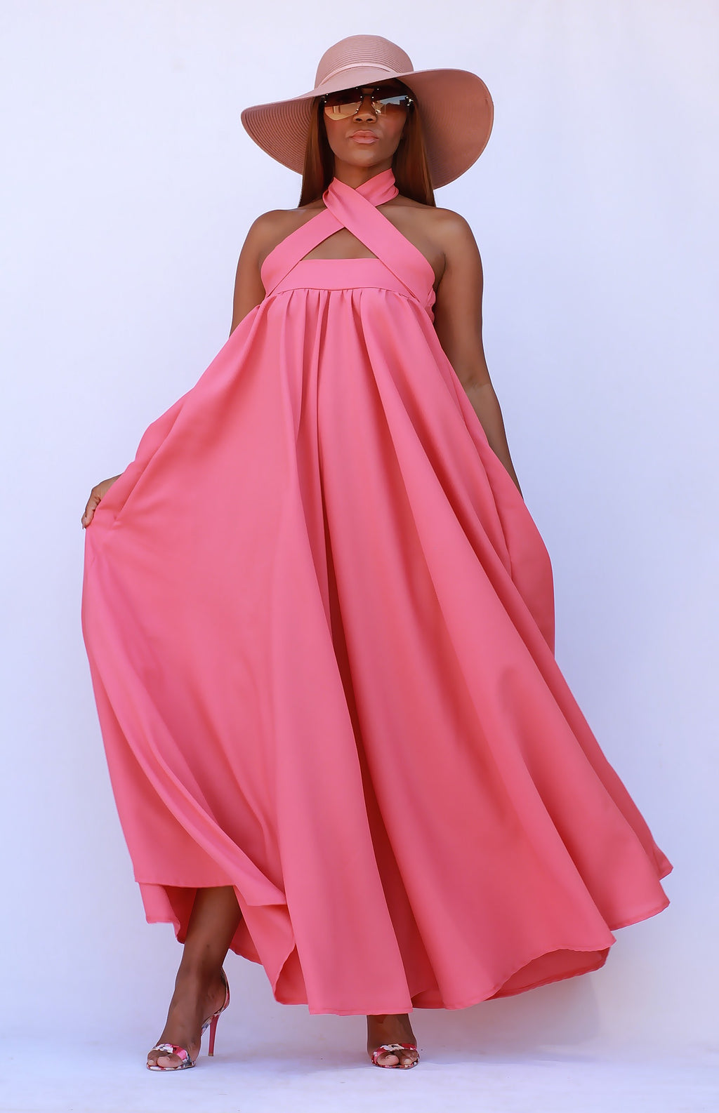 Avante` Blush Maxi Dress